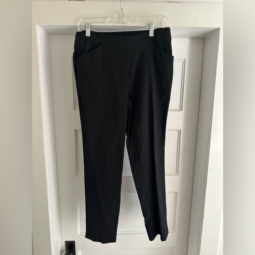 COUNTERPARTS | Black Ankle Dress Pants w/ Elastic Waist - Size 8